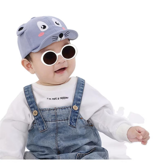 Fashion Cartoon Bear Ears Baby Baseball Cap Adjustable Toddler Hat