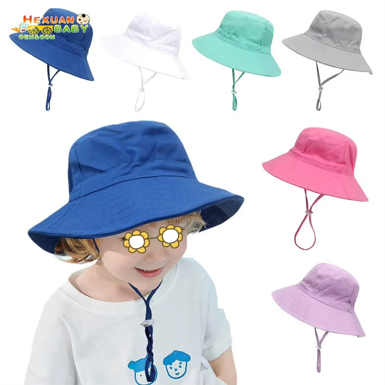 UV Protection Toddler Baby Girl Beach Sun Hat with String