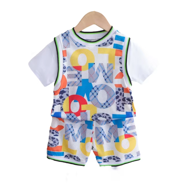 2-14Y Boys Quick Dry Short Sleeve Sport 2-Piece Set