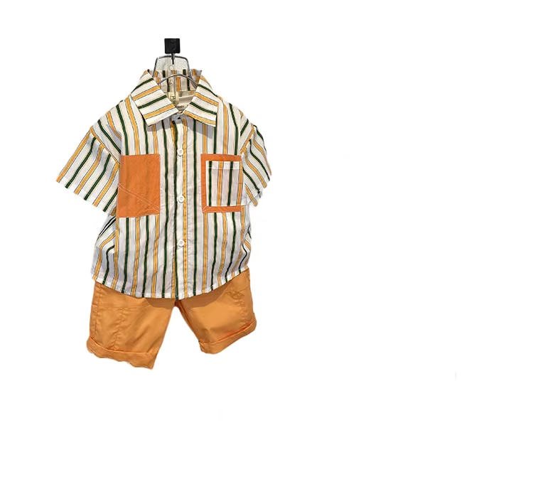2-14Y Boys Summer Short Sleeve T-Shirt & Shorts Fashion Clothing Set