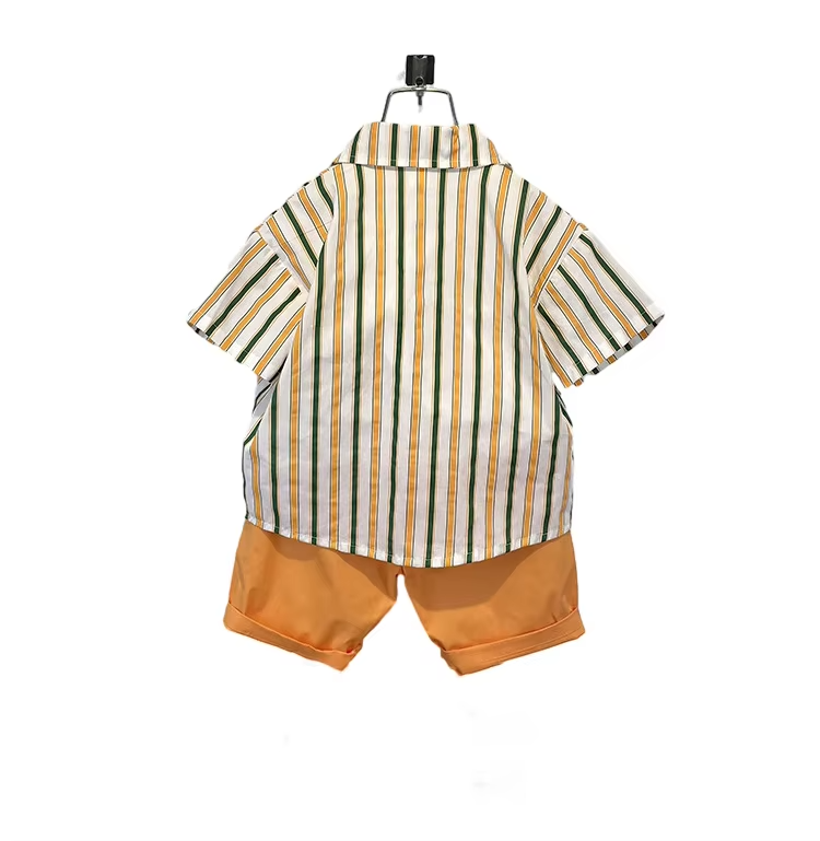 2-14Y Boys Summer Short Sleeve T-Shirt & Shorts Fashion Clothing Set