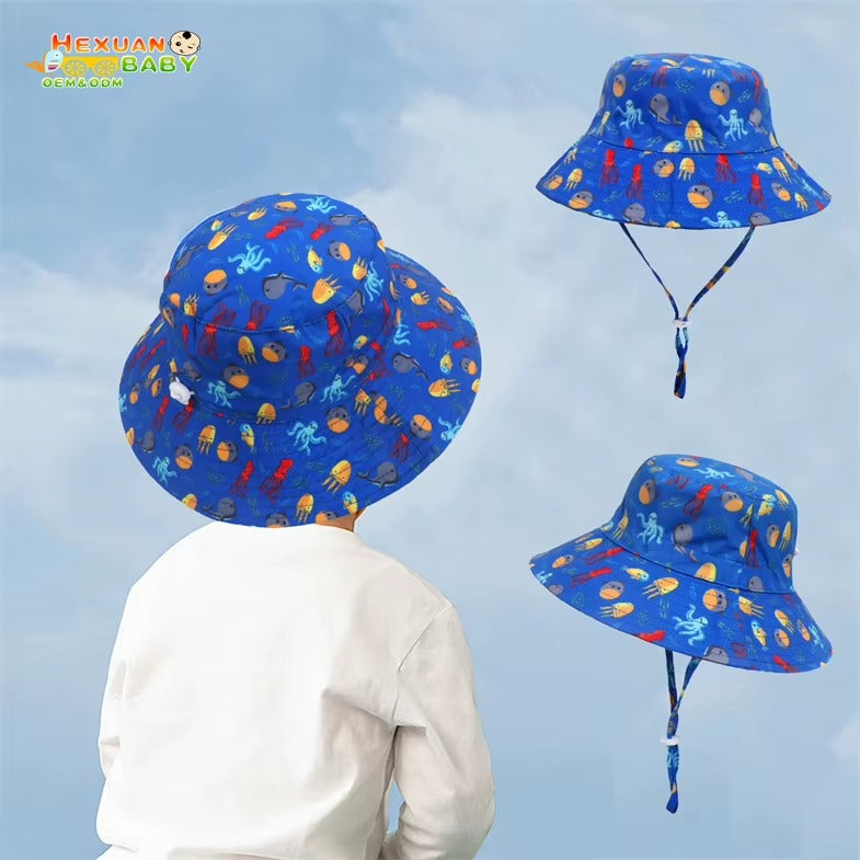 UV Protection Toddler Baby Girl Beach Sun Hat with String
