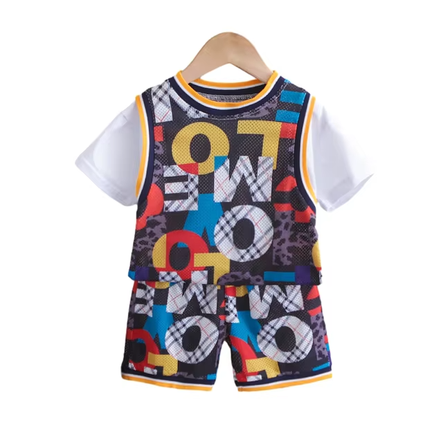 2-14Y Boys Quick Dry Short Sleeve Sport 2-Piece Set