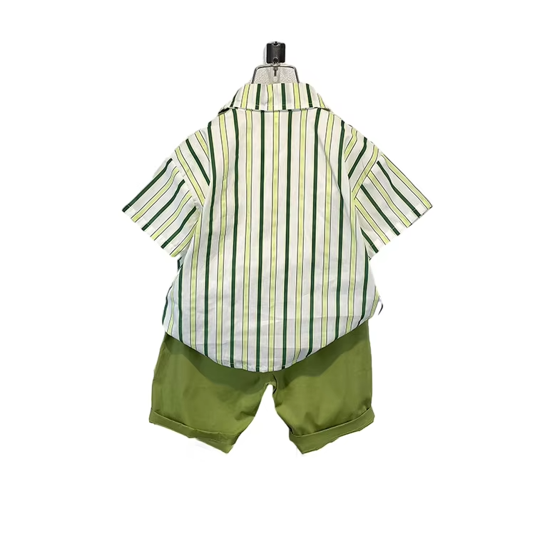 2-14Y Boys Summer Short Sleeve T-Shirt & Shorts Fashion Clothing Set