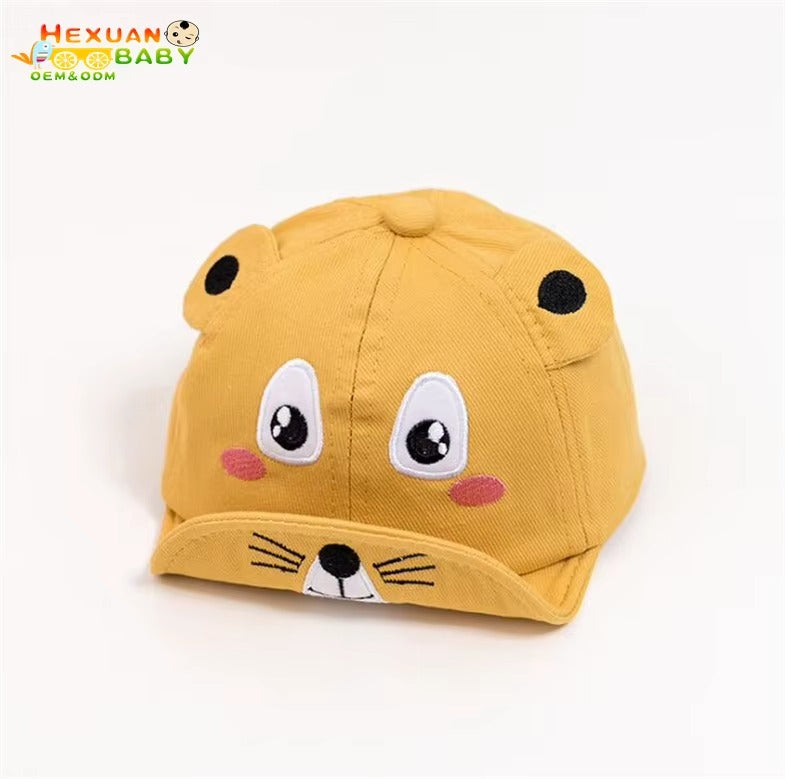 Fashion Cartoon Bear Ears Baby Baseball Cap Adjustable Toddler Hat