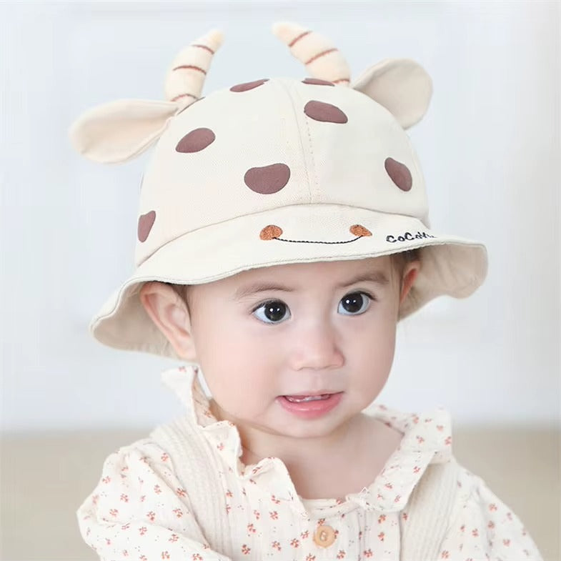 Unisex Baby Animal Ear Bucket Hat Autumn Outdoor Sun Hat